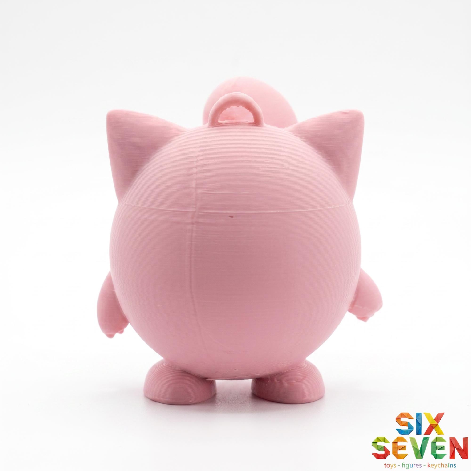 Pokemon Inspired Jigglypuff Figure & Keychain