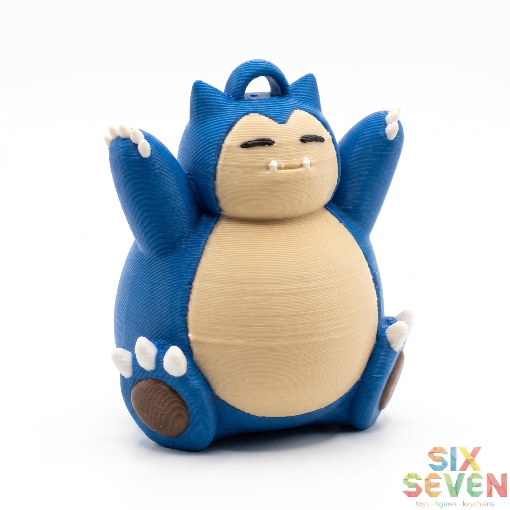 Pokemon Inspired Snorlax Figure & Keychain