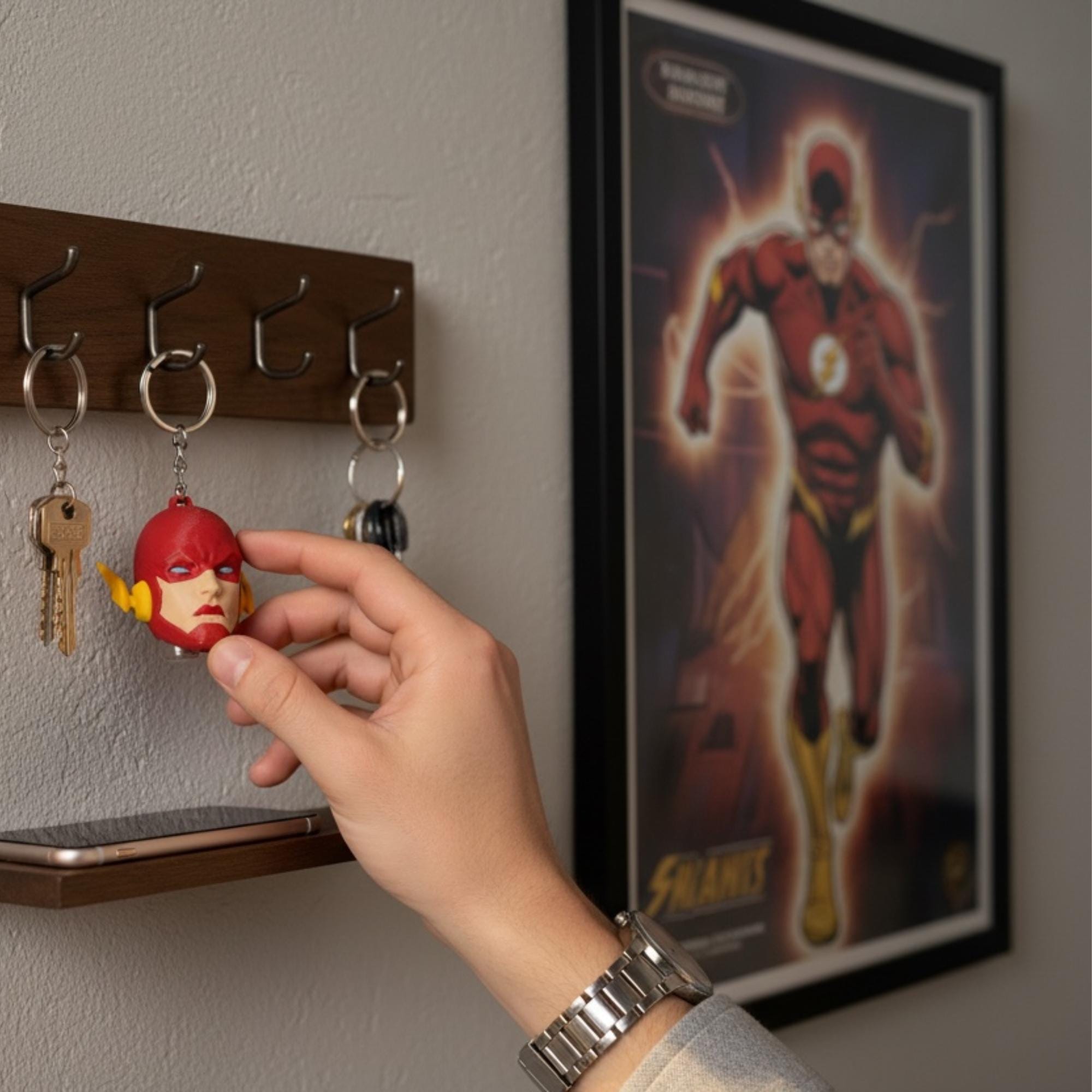 The Flash Inspired Figure & Keychain