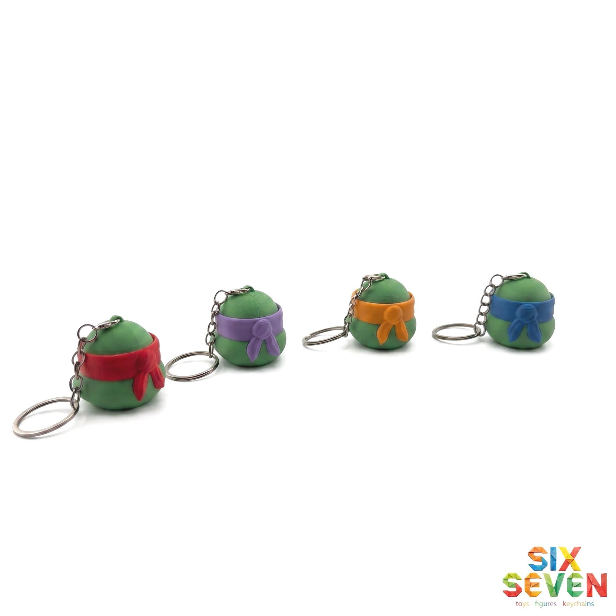Teenage Mutant Ninja Turtles Inspired Figure & Keychain