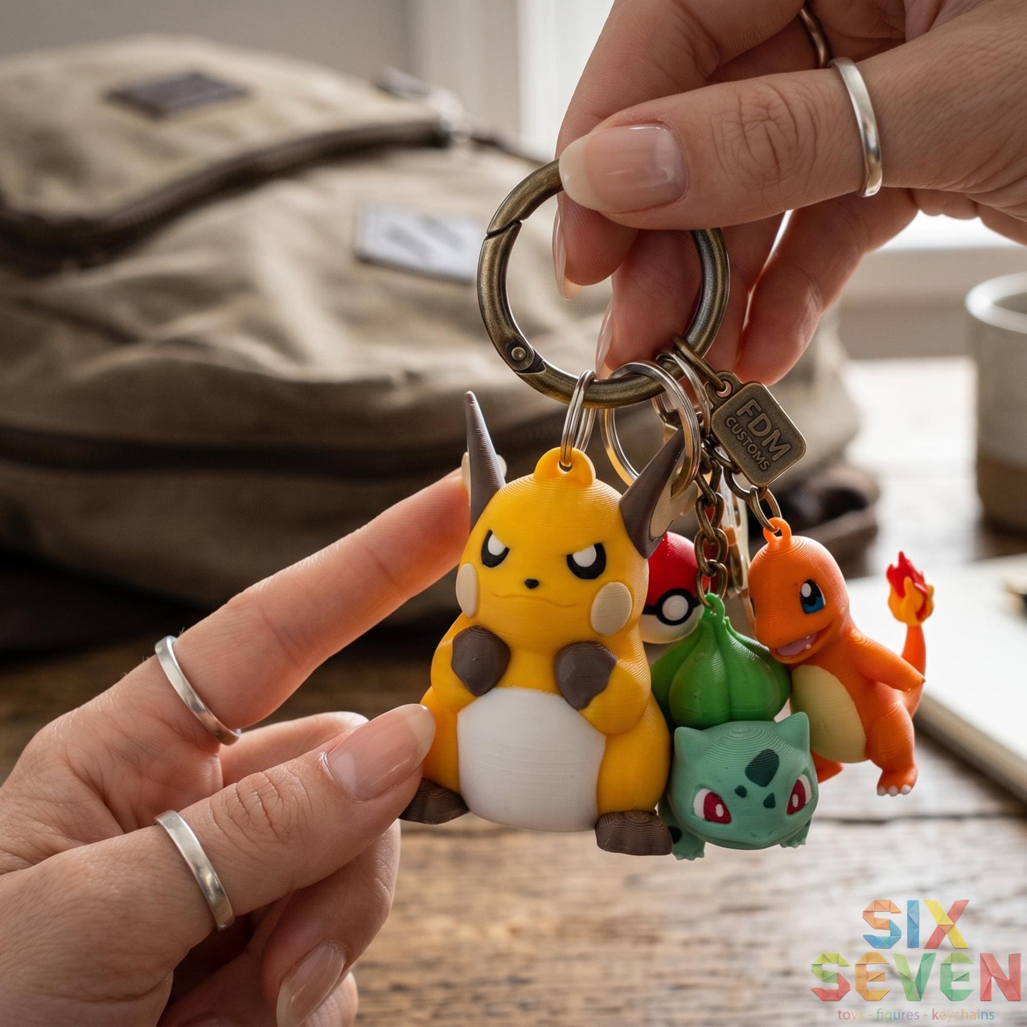 Pokemon Inspired Raichu Figure & Keychain