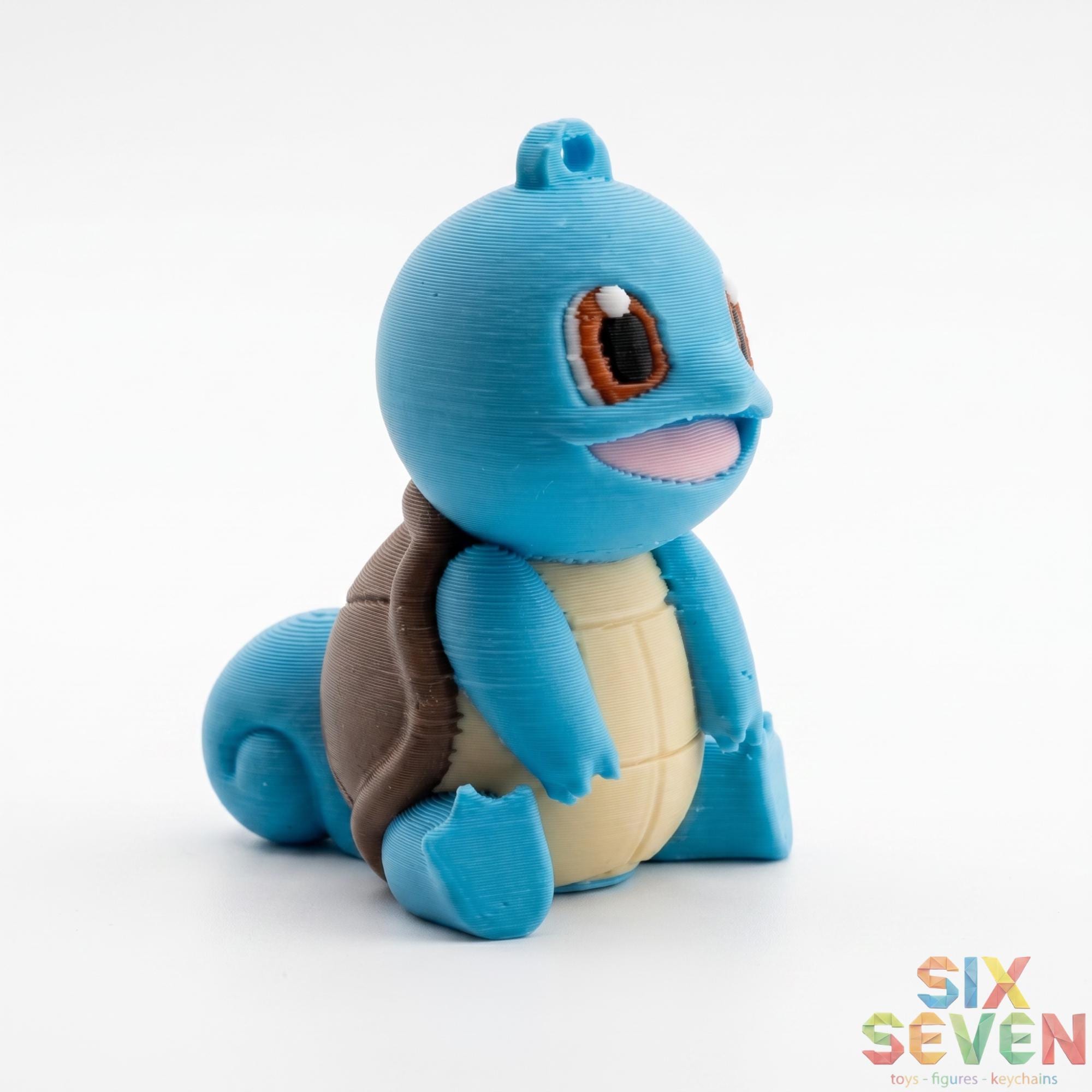 Pokemon Inspired Squirtle Figure & Keychain
