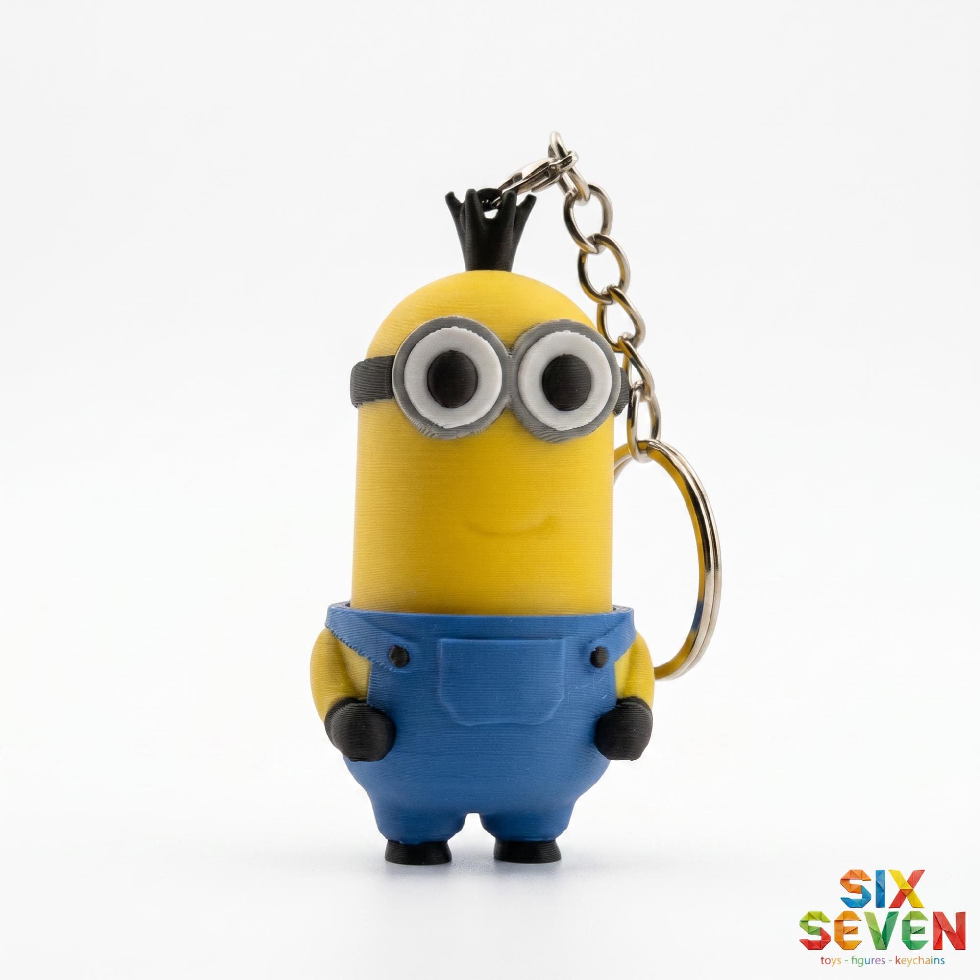 Minions , Stuart , Kevin and Bob Inspired Figure & Keychain