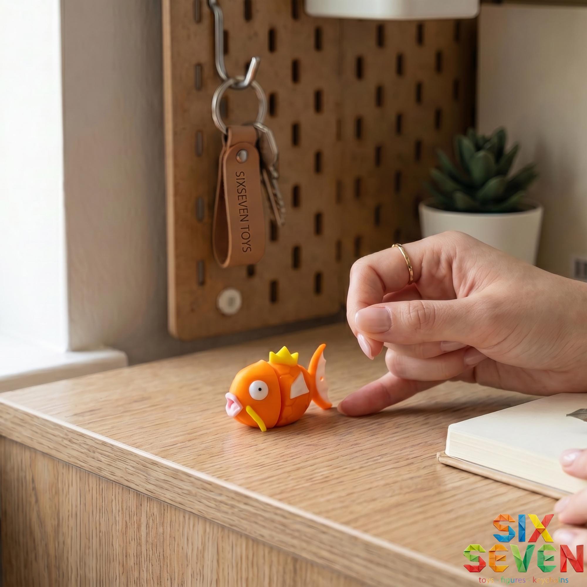 Pokemon Inspired Magikarp Figure & Keychain