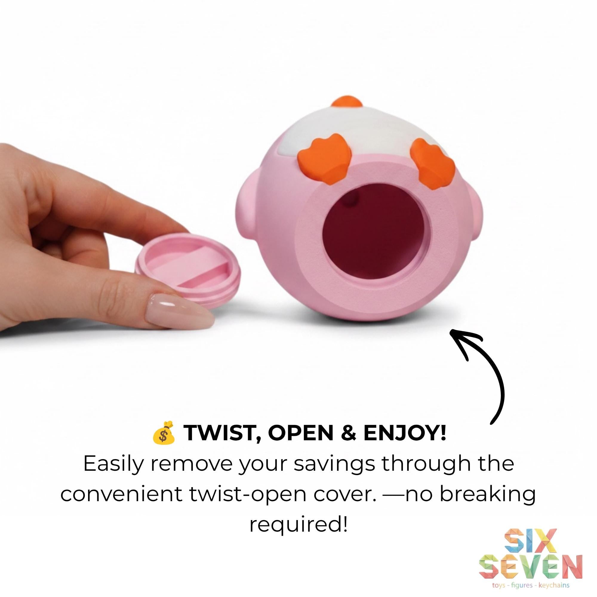 Penguin Piggy Bank for Kids