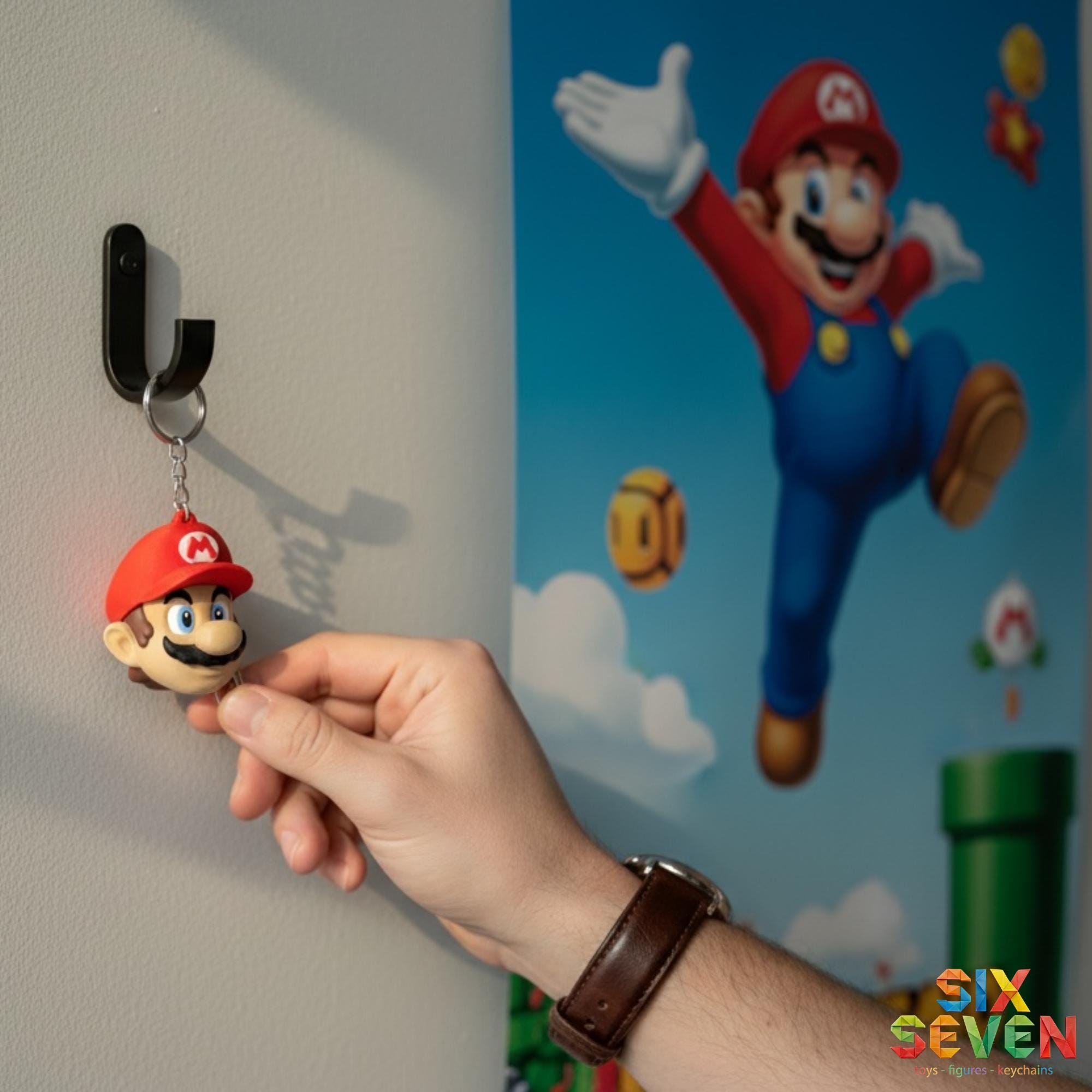 Mario Inspired Figure & Keychain