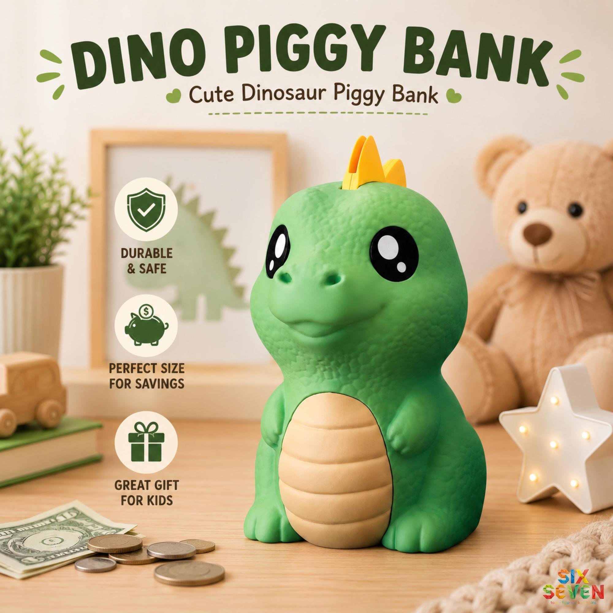 Dinosaur Piggy Bank