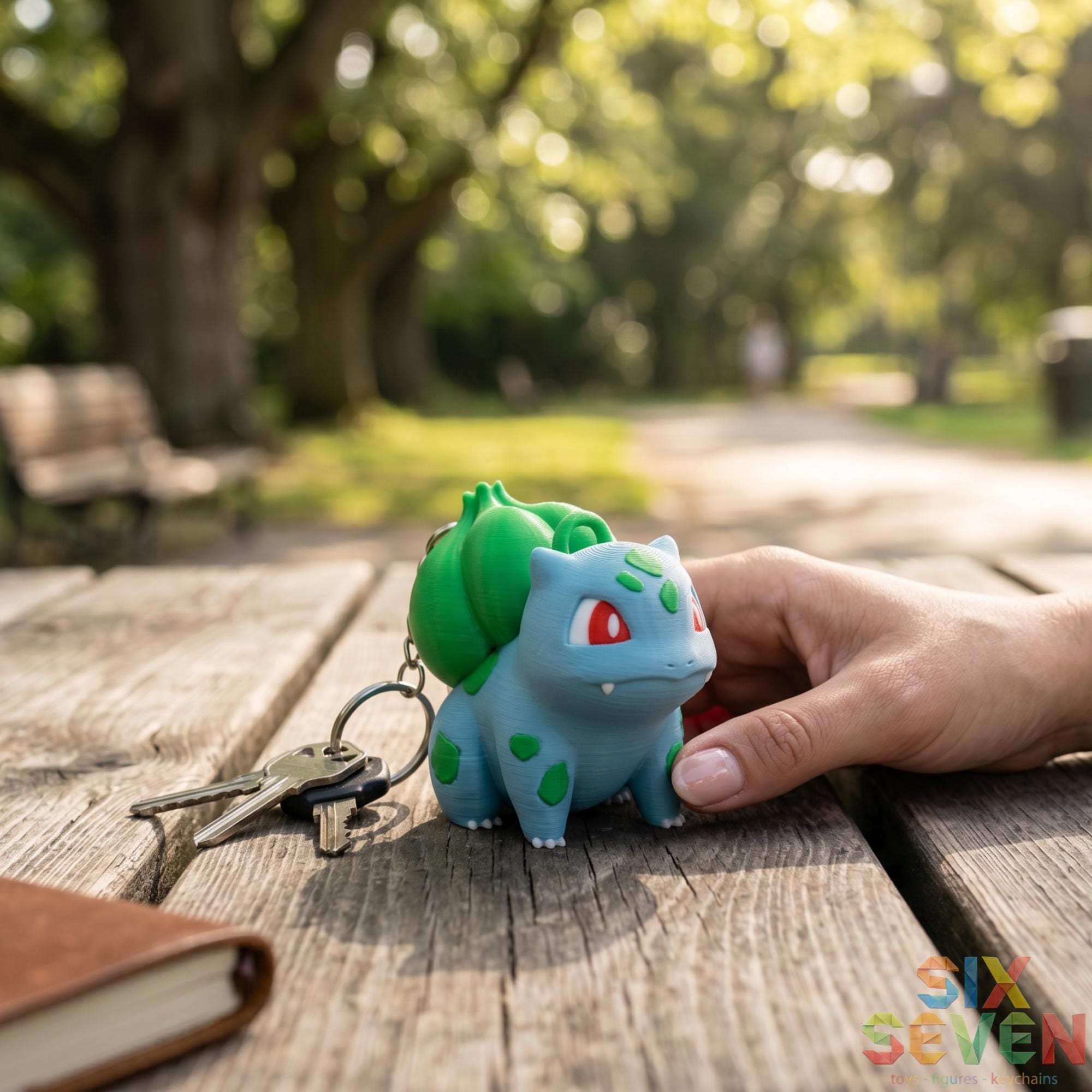 Pokemon Inspired Bulbasaur Figure & Keychain