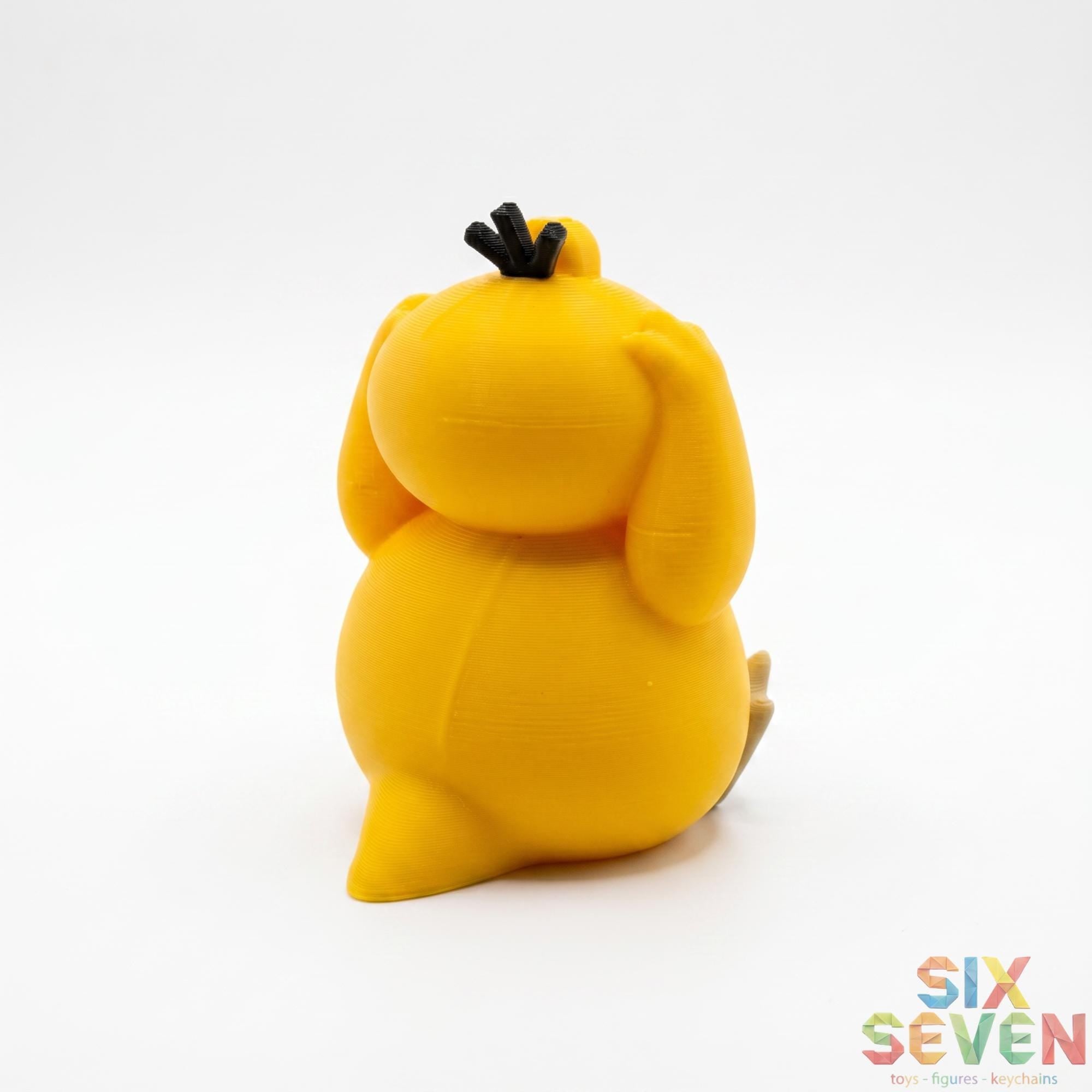 Pokemon Inspired Psyduck Figure & Keychain