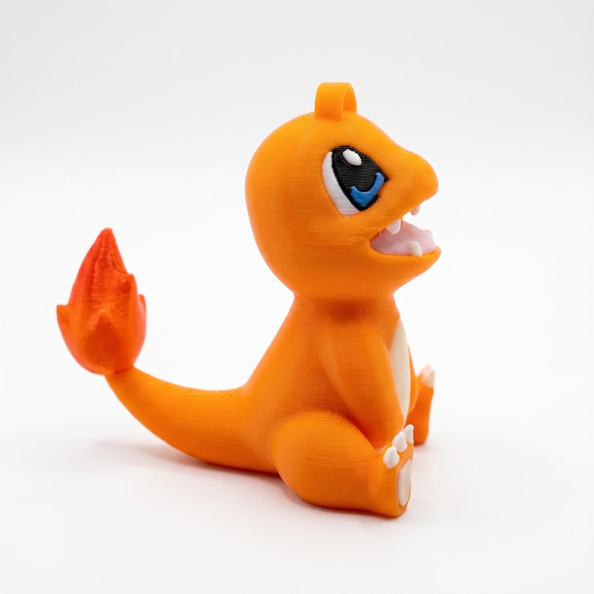 Pokemon Inspired Charmander Figure & Keychain