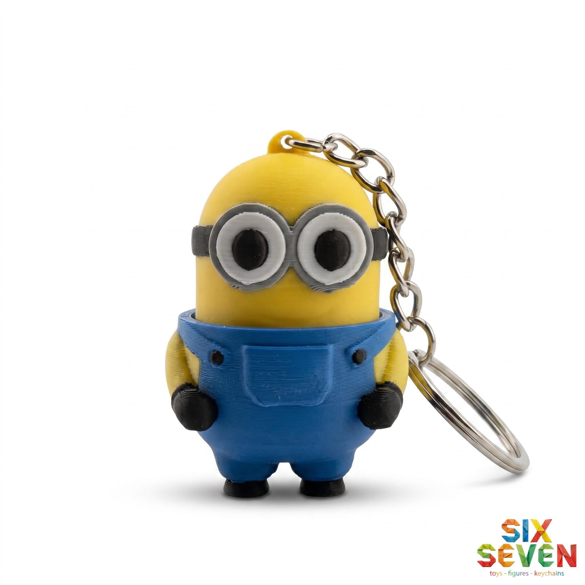 Minions , Stuart , Kevin and Bob Inspired Figure & Keychain