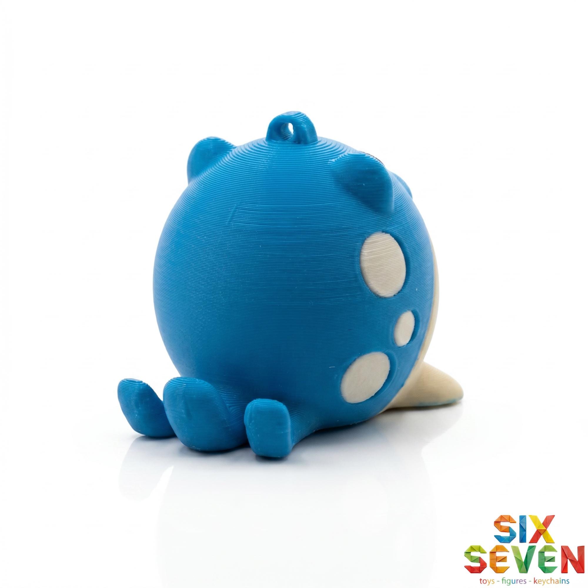 Pokemon Inspired Spheal Figure & Keychain