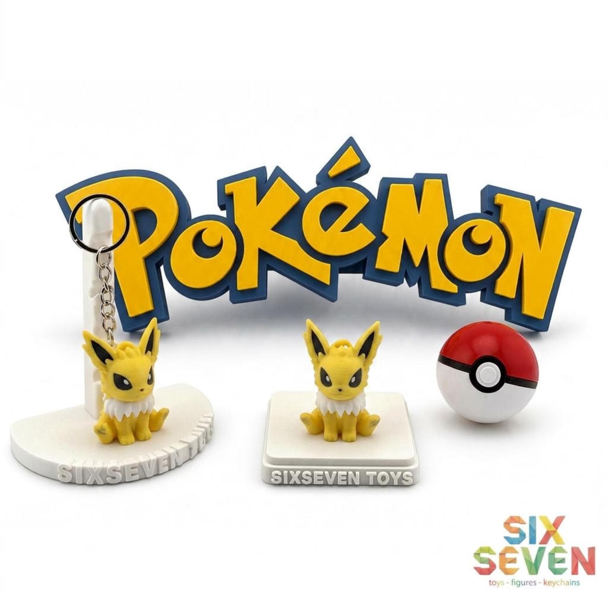 Pokemon Inspired Jolteon Figure & Keychain