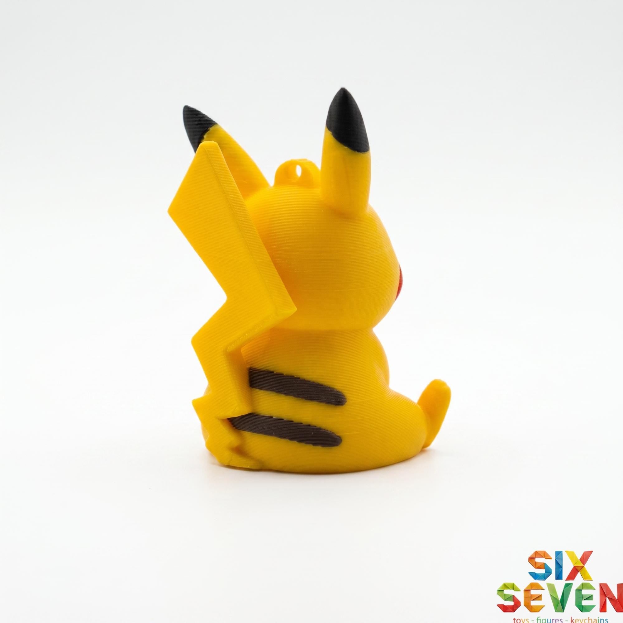 Pokemon Inspired Pikachu Figure & Keychain
