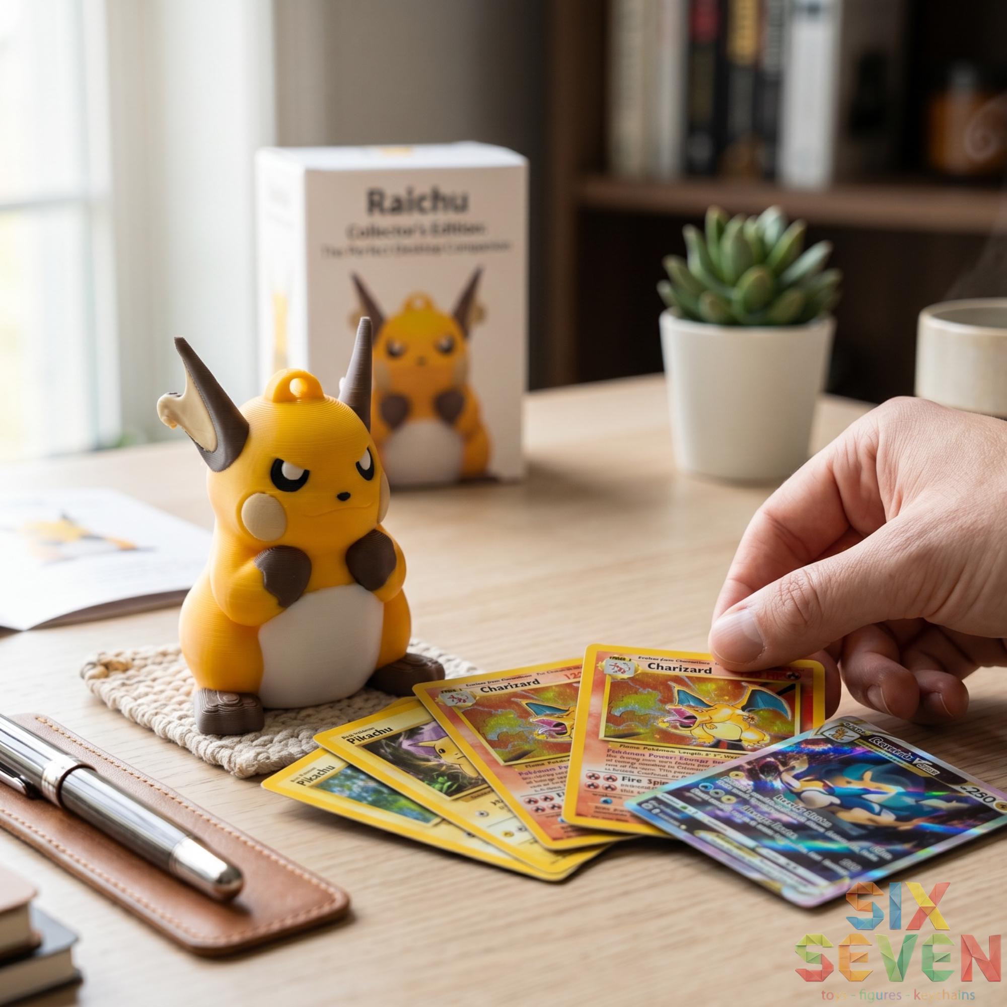 Pokemon Inspired Raichu Figure & Keychain