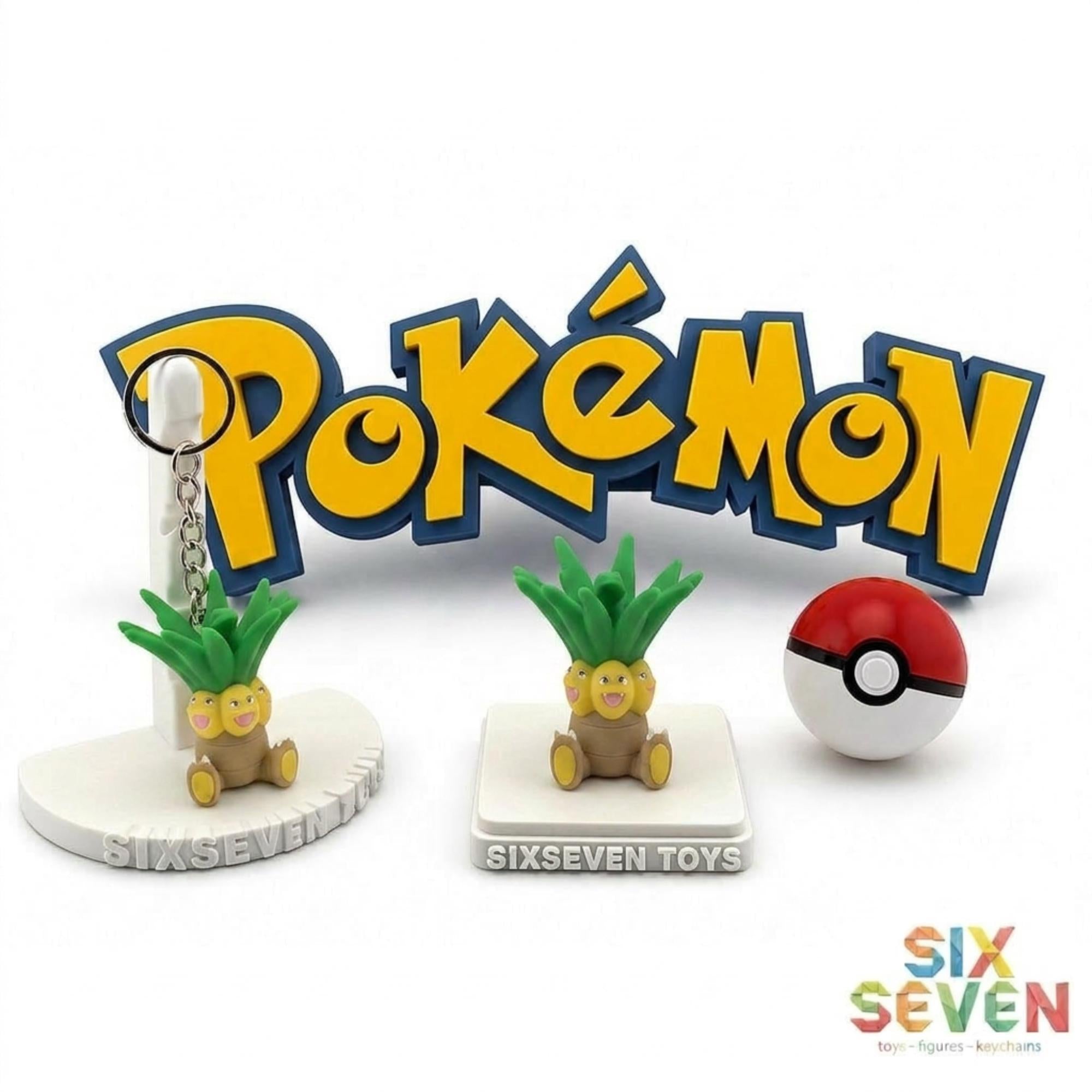 Pokemon Inspired Exeggutor Figure & Keychain