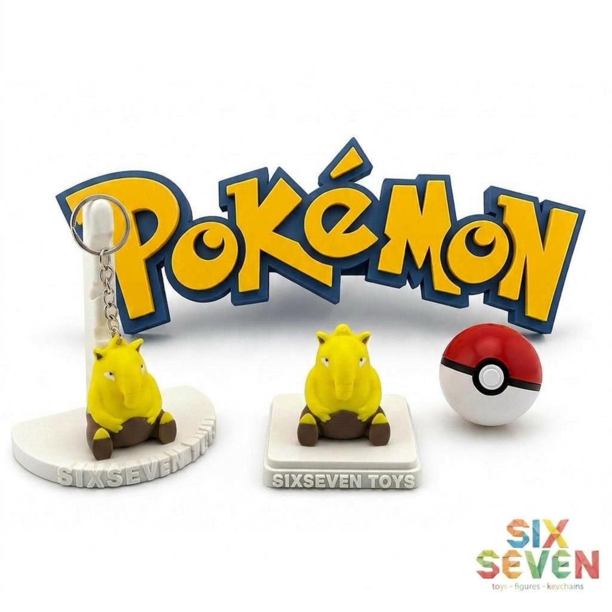 Pokemon Inspired Drowzee Figure & Keychain