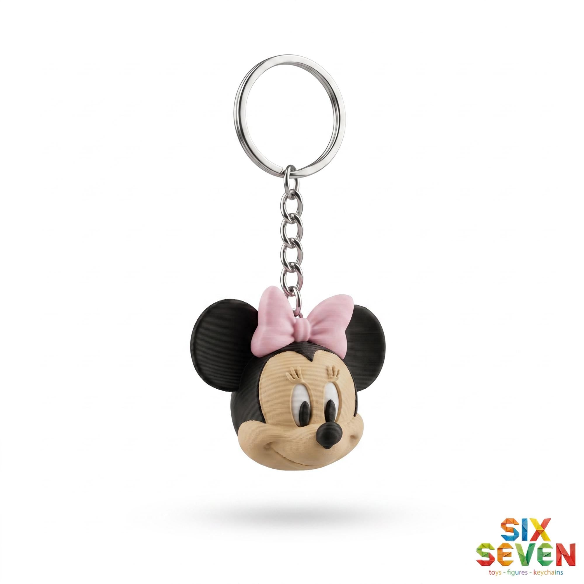 Minnie Mouse Inspired Figure & Keychain