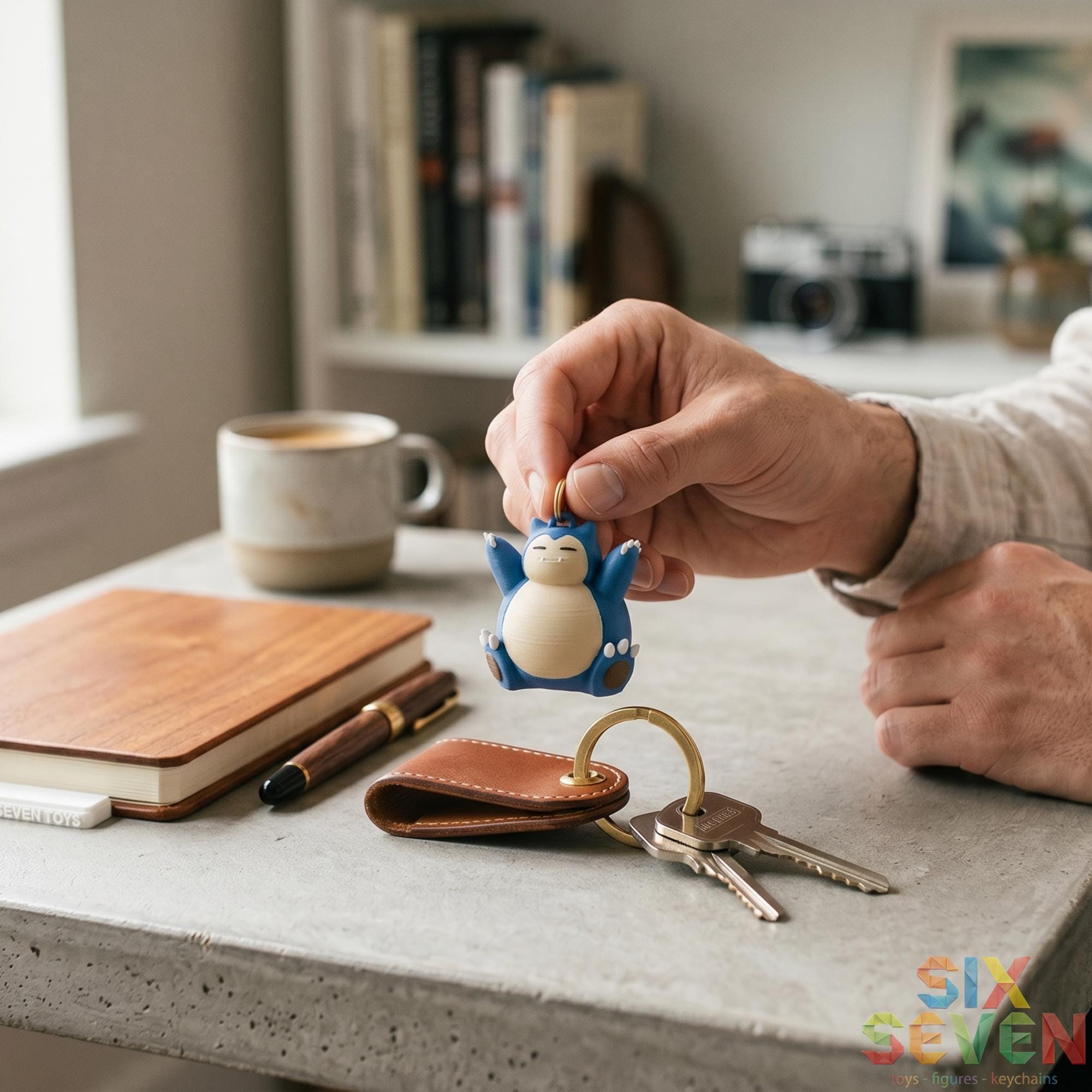 Pokemon Inspired Snorlax Figure & Keychain