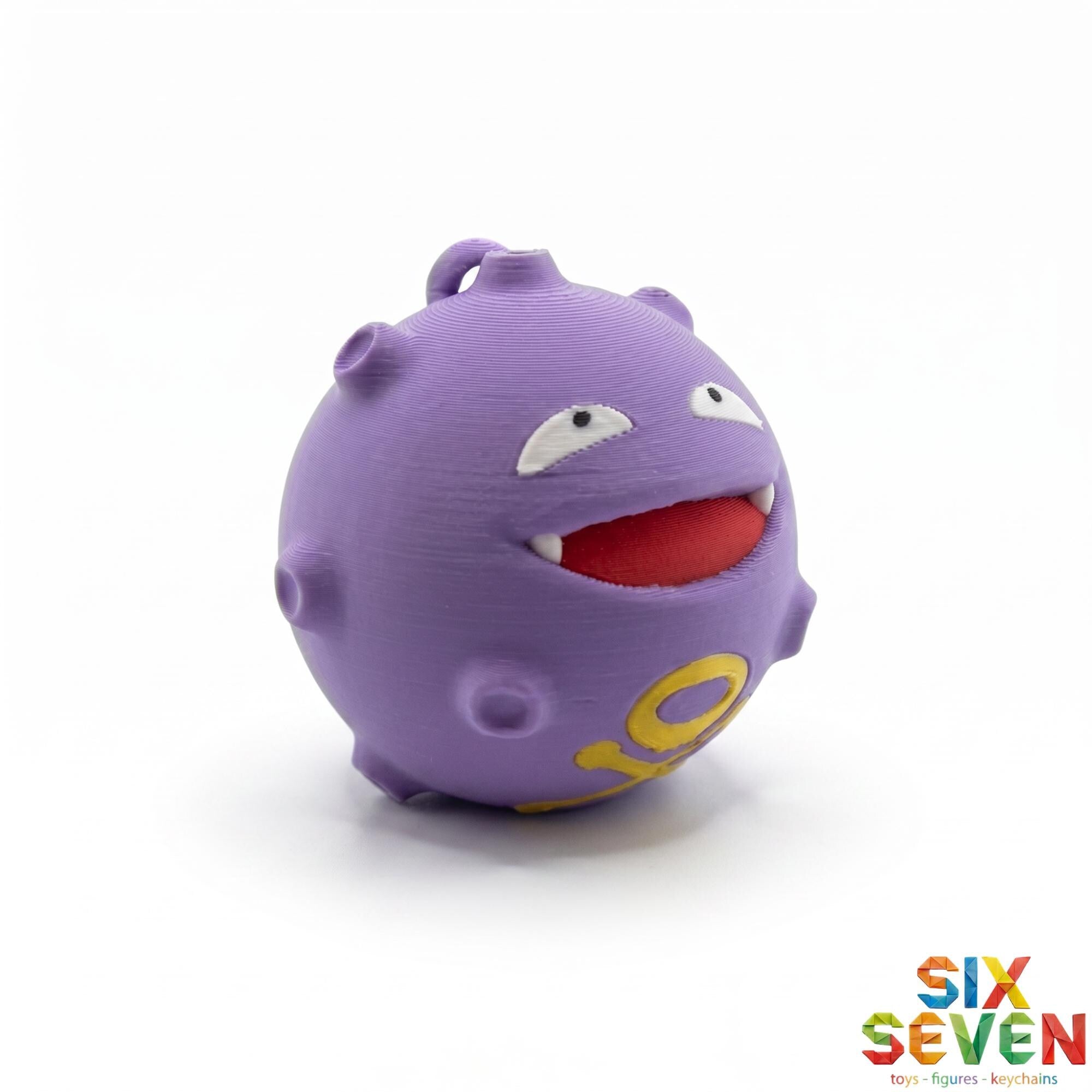 Pokemon Inspired Koffing Figure & Keychain